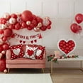 thumbnail image 4 of Valentine''s Day Pillow Covers 20x20 Inch Set of 2 White Hearts Decor Red Throw Pillow Covers Valentine''s Day Cushion Case Decoration for Sofa Couch 53A, 4 of 6