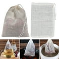 thumbnail image 2 of Homelife 20Pcs Spice Bags with Drawstring Natural Cotton Muslin Bags for Tea Herbs Soup Reusable Cheese Cloth Bag for Straining Sachet Bags Empty, 2 of 13