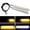 white and yellow, variant on dual color motorcycle LED modified lights water turn signal brake tail light