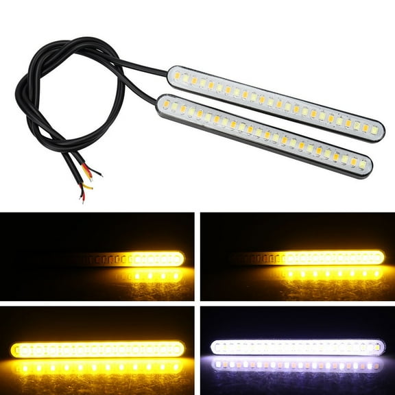 dual color motorcycle LED modified lights water turn signal brake tail light