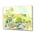 thumbnail image 1 of Un puente de piedra antiguo se extiende sobre un río sereno, pintura de acuarela, póster en lienzo, decoración de dormitorio, paisaje deportivo, decoración de oficina, regalo, estilo marco, 20 x 30 cm, 1 of 8