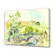 thumbnail image 1 of Un puente de piedra antiguo se extiende sobre un río sereno, pintura de acuarela, póster en lienzo, decoración de dormitorio, paisaje deportivo, decoración de oficina, regalo, estilo marco, 20 x 30 cm, 1 of 8