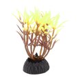 thumbnail image 1 of Plantas de Acuario de Plástico Pequeñas de Unique Bargains, Accesorios para Tanques de Peces, Plantas para Decoraciones de Acuario en Amarillo y Marrón, 1 of 6