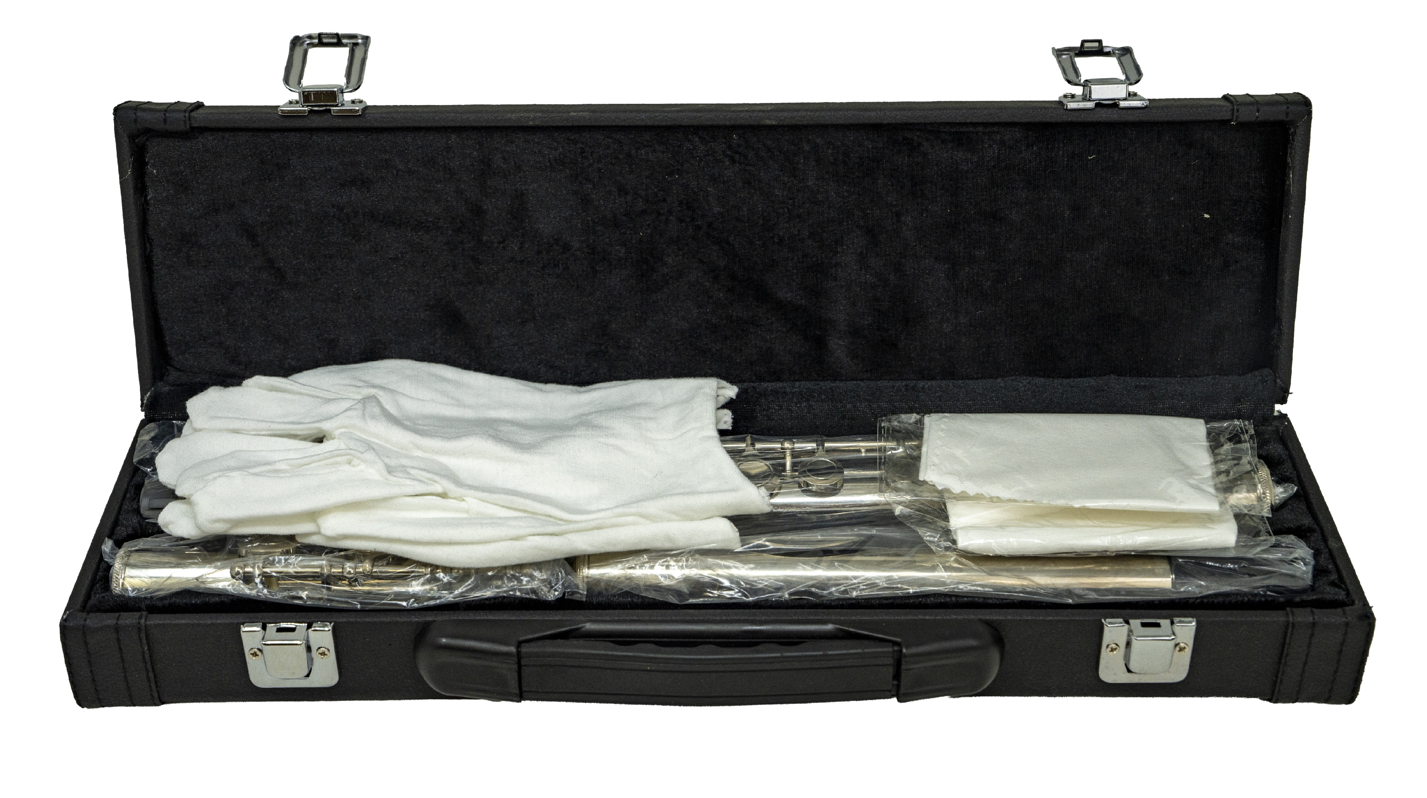 Hisonic Signature Series 2810N Closed Hole Flute, White Brass, 16-Hole, 15" x 2" x 2", Warranty