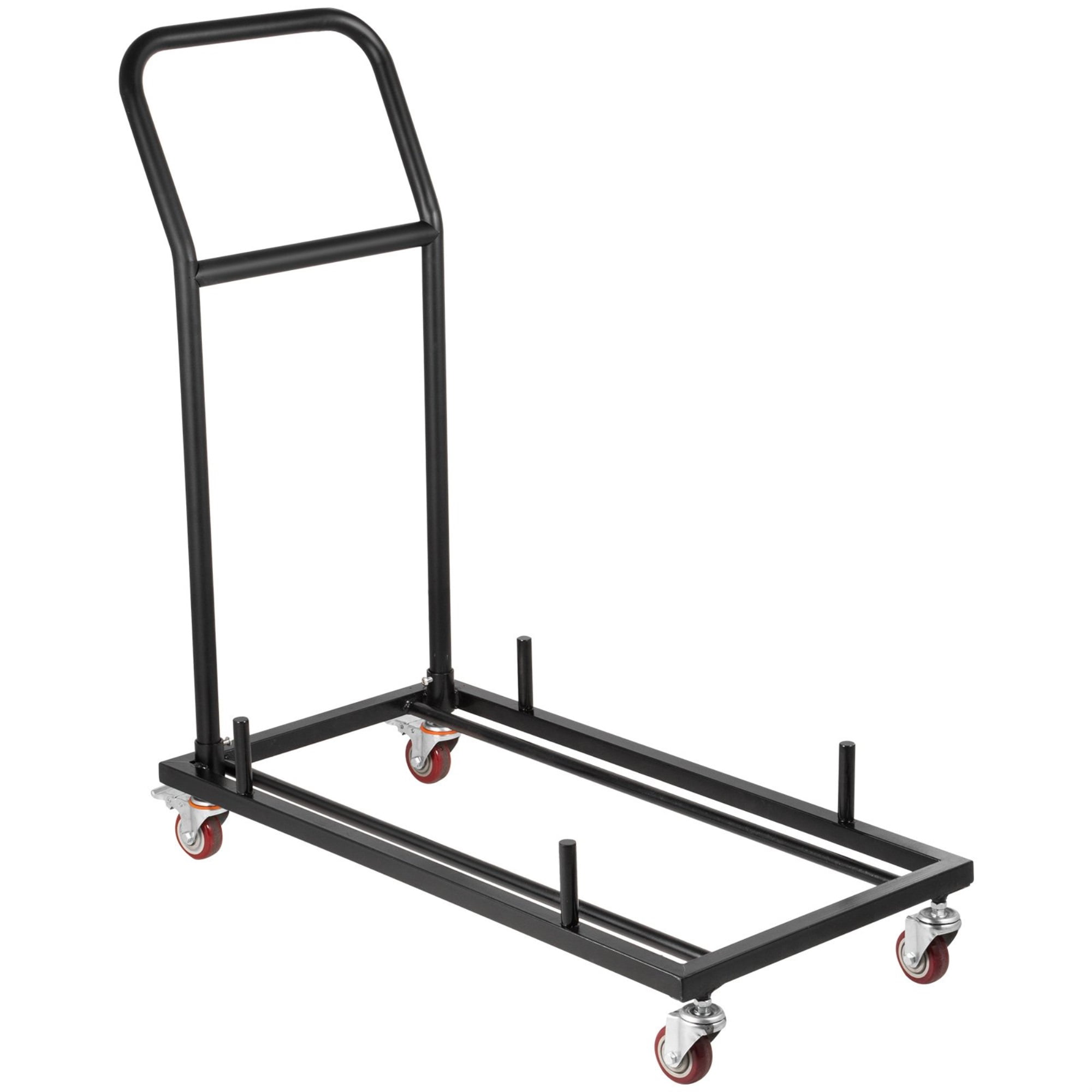 Folding Chair Rack Dolly Cart W/Locking Casters Max 42 Chairs 12 Tables Hanging 