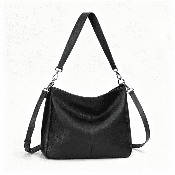 AOMRCOL Soft Genuine Leather Bags Purse for Women Crossbody Shoulder Bag | Real Leather,Slouchy Shoulder Bag,2 Detachable Shoulder Straps,Multi Pockets