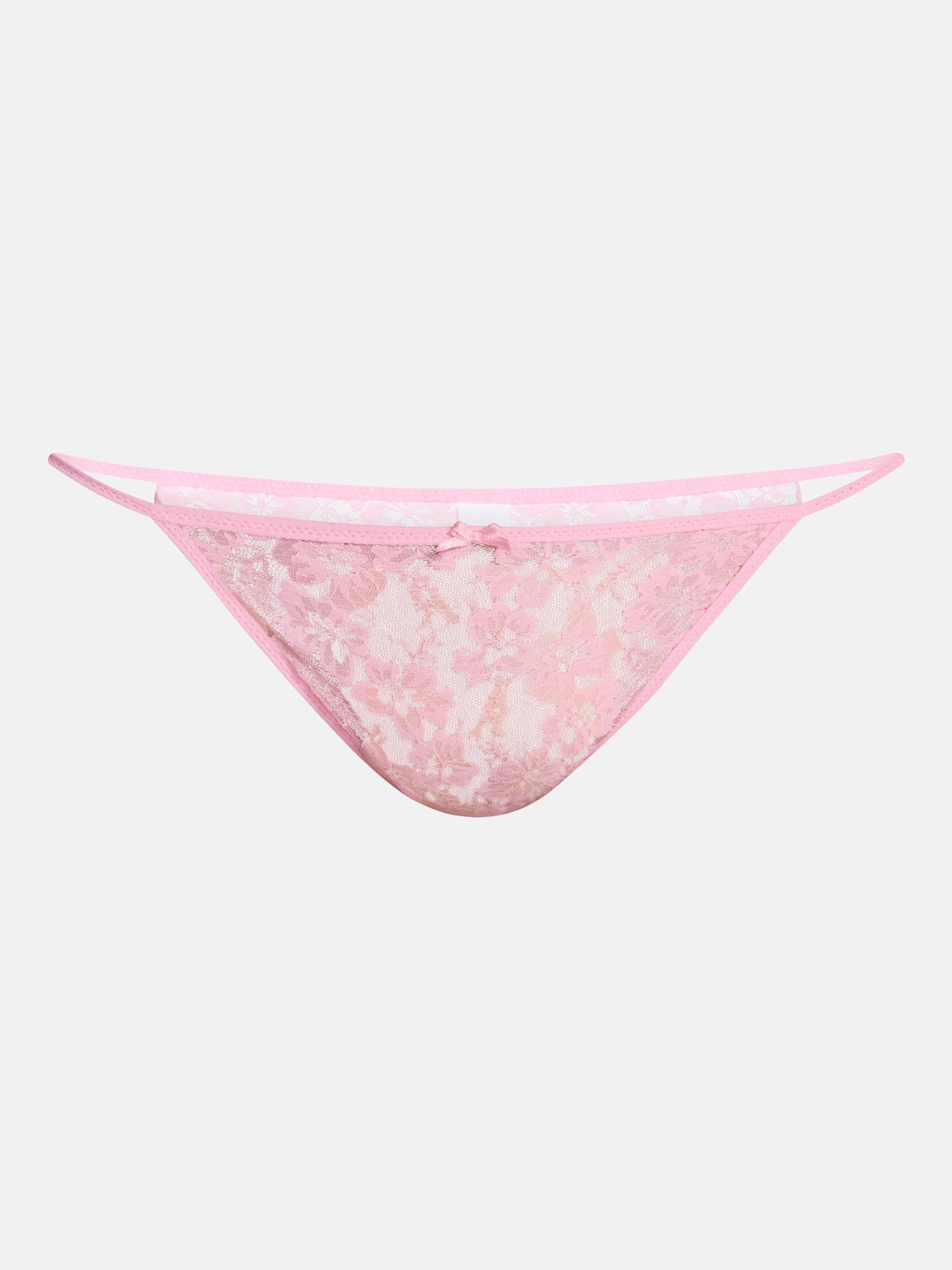 No Boundaries Women’s All Over Lace Bikini Underwear, 3-Pack, Sizes XS-XXXL