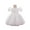 White, variant on Baby Girl Elegant Lace Dress Toddler Princess Party Gown with Puff Sleeves Embroidered Detailing for Infant Birthday and Formal Events