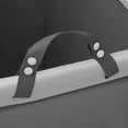 thumbnail image 3 of Dryser 2 Section Commercial Rolling Laundry Hamper on Wheels with Removable Canvas Bins - Gray, 3 of 7