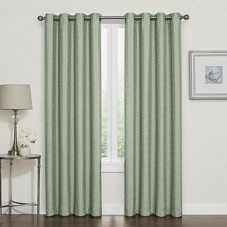 D Arcy 108 Inch Blackout Grommet Top Window Curtain Panel In Spa