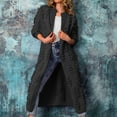 thumbnail image 1 of Cardigan Grande Taille pour Femmes Mode Décontractée Chaude Col Rond Manteau Long Chandail Tricoté Cardigan en Liquidation, 1 of 1