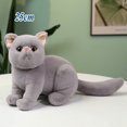 thumbnail image 1 of Simulation Plush Cat Toy Stuffed Black Lifelike Kitten Home Decor Gift For Girlfriend Birthday, 1 of 7