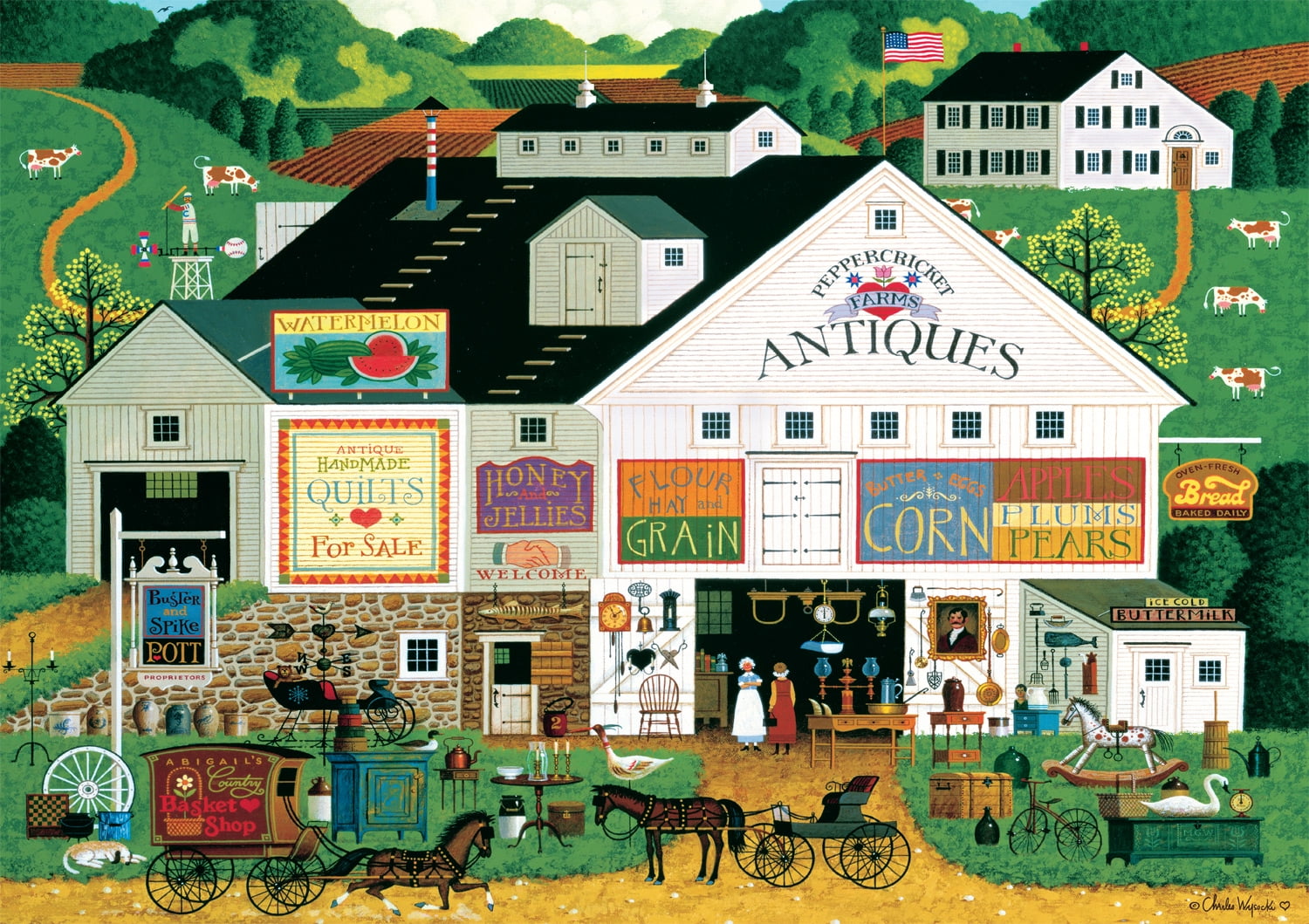 Buffalo Games Peppercricket Farms 300-Piece Interlocking Jigsaw Puzzle for Adults Ages 14-99 Years