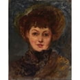 thumbnail image 2 of Eleanor Greatorex 20x24 Gold Ornate Framed and Double Matted Museum Art Print Titled - Portrait of Mrs. John Gellatly (1890-1897), 2 of 4