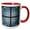 Red/White, variant on 3drose, Crossroads of the Universe, 11oz Two-tone Yellow Mug