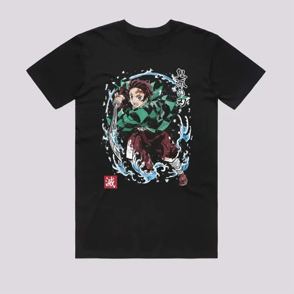 Reprint Rare Anime Tanjiro Sumi-e T-Shirt Size S-5XL, Gift For Friends, For Kids