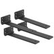 thumbnail image 1 of Soporte flotante para estante de 10.0 in, paquete de 4 soportes en L para estantes, soportes de estante resistentes de metal negro para decoración de bricolaje con accesorios de montaje, 1 of 5