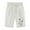White, variant on Oalirro Women's Plus Size Linen Shorts for Summer - Casual Printed Cotton Linen Pants with Elastic Waist, Comfortable & Breathable
