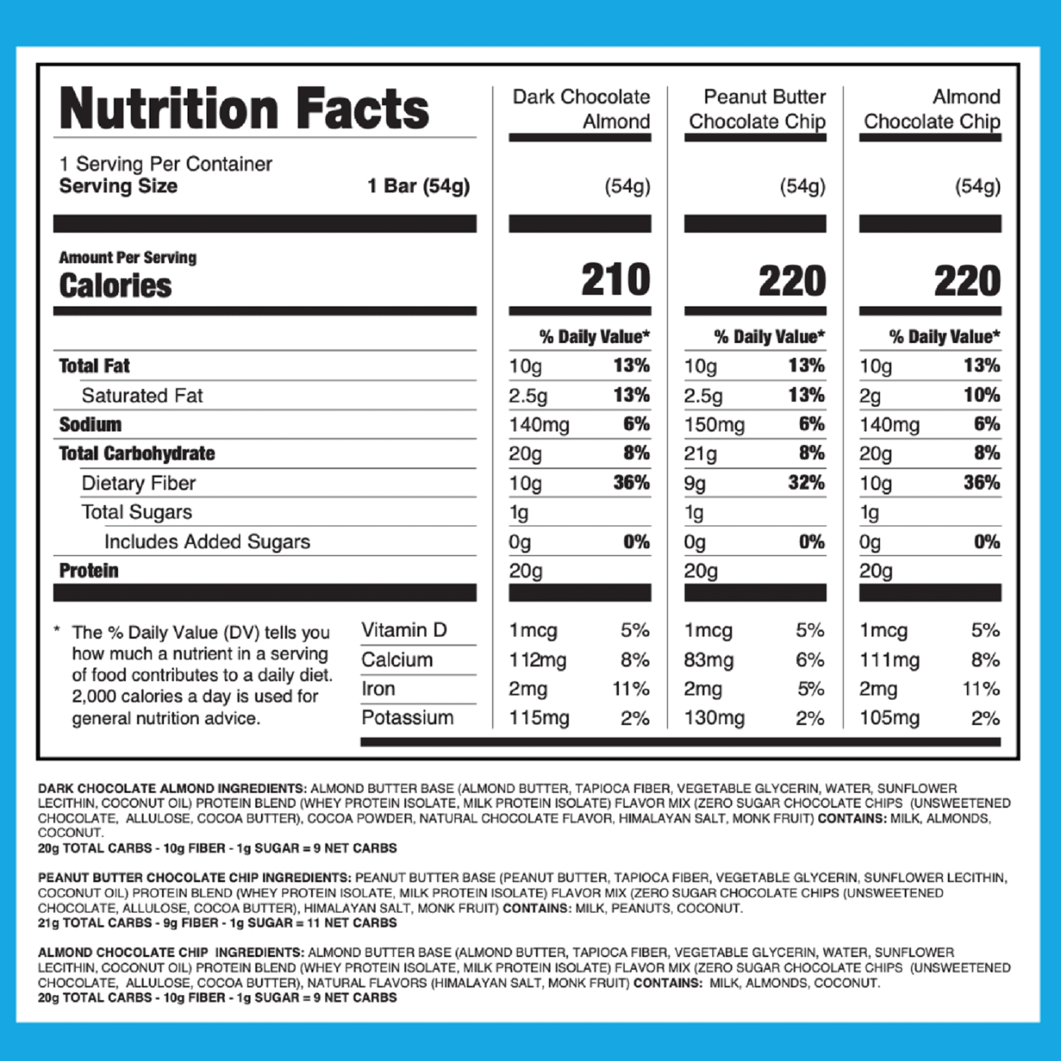 Atlas Protein Bar, Ultimate Whey Variety Pack, 20g Protein, 1g Sugar, 0g Seed Oil, 12-Pack