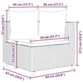 thumbnail image 2 of vidaXL Patio Sofa Set with Cushions Garden Furniture 10 Piece Poly Rattan, 2 of 11