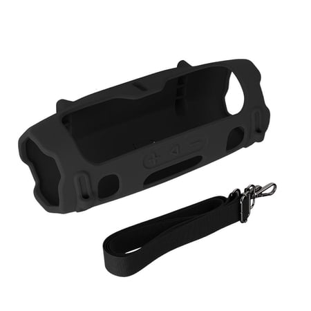 Silicone Protective Cover Shockproof Speakers Carrying Case with Shoulder Straps for Charge 6 Speakers