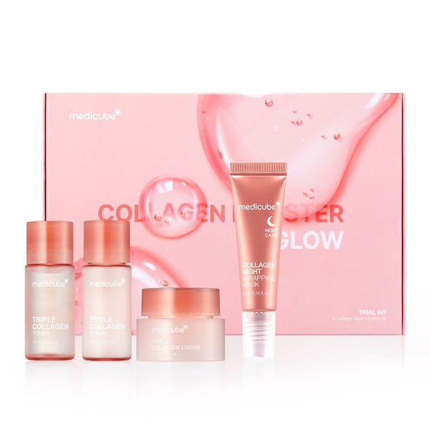 Kit de prueba de colágeno Skincare Medicube Glass Skin Glow