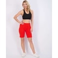 thumbnail image 5 of Real Essentials 4 Pack: Women's 9" Bermuda Long High Waisted Shorts with Pockets Casual Workout Athletic (Available in Plus), 5 of 6