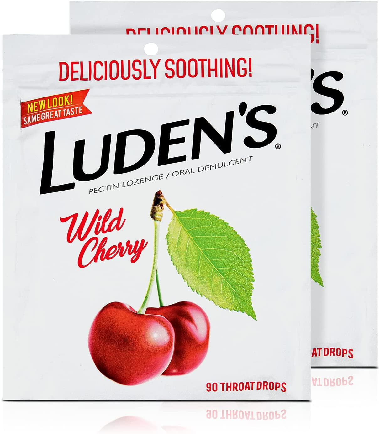 Luden's Throat Drops, Wild Cherry, 90 Each (Pack of 2)
