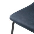 thumbnail image 4 of Walker Edison Full Back Faux Leather Counter Stools, Set of 2, Navy Blue, 4 of 10