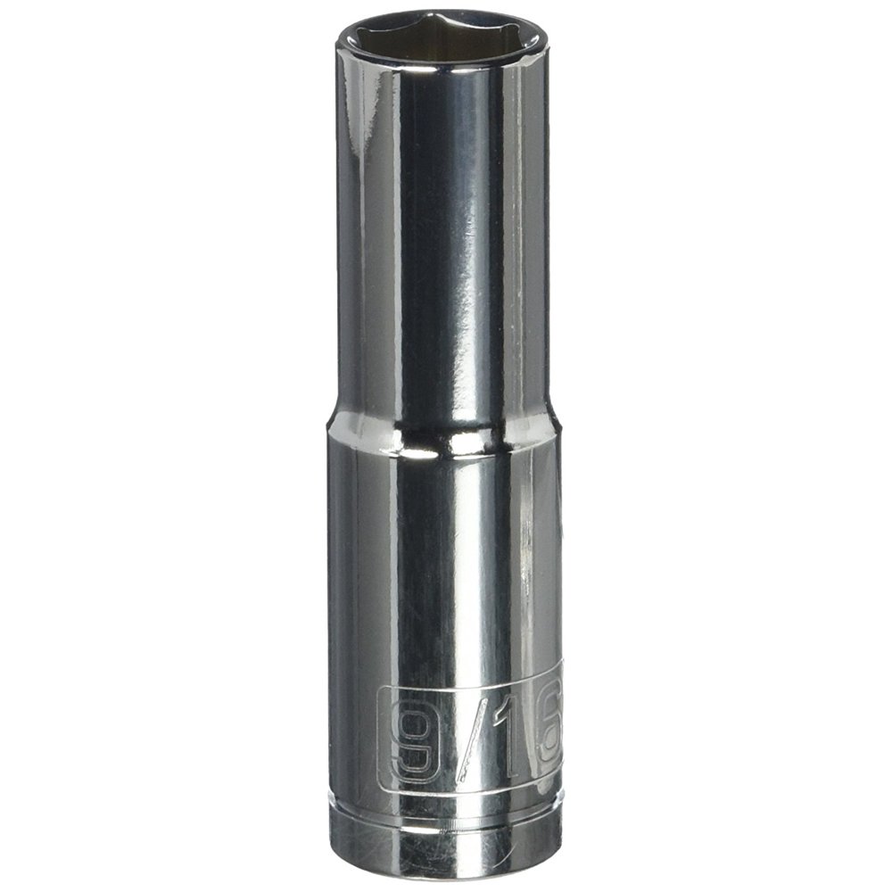 642200 1/2" Dr. 6 Pt. SAE Deep Well Socket, 9/16", Made to be the most reliable tools in the