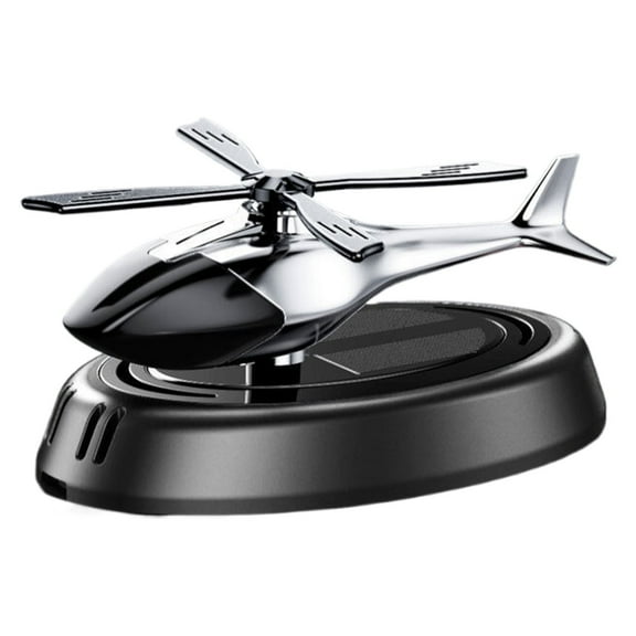 ZLBDYG 2-in-1 Solar Helicopter Ornament & Car Diffuser - Rotating Dashboard Decor with Essential Oil Aromatherapy, Eco-Friendly Home & Auto Air Freshener Gift Set