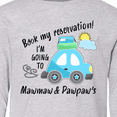 thumbnail image 4 of Inktastic Book my Reservation I'm Going To Mawmaw and Pawpaw's Long Sleeve Youth T-Shirt, 4 of 5