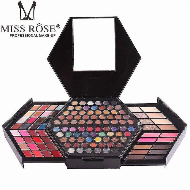 Set de maquillaje HUOGUO 130 colores, sombra de ojos, lápiz labial, rubor +