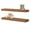 Oak, variant on Jouetondream 24X6 Brown Floating Shelves for Wall, Wood Hanging Shelves up to 20lbs for Bedroom, Bathroom, Kitchen(Set of 2)