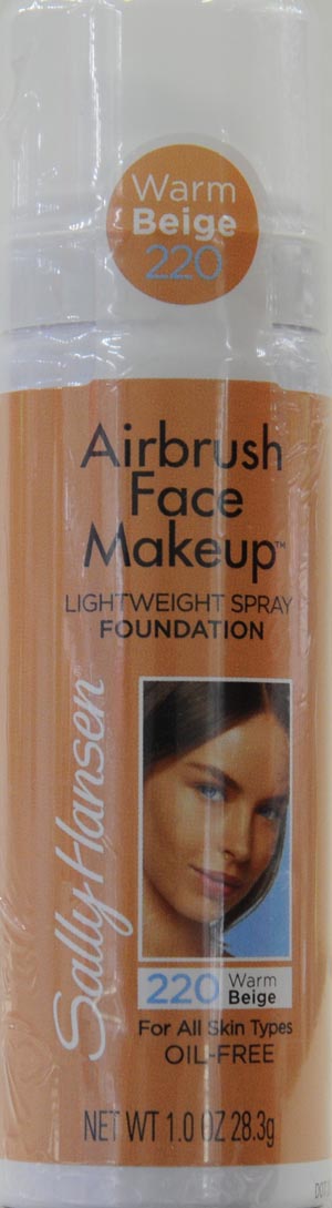 Sally Hansen Airbrush Face Makeup Foundation, Warm Beige, 1 oz - image 2 of 2