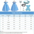 thumbnail image 6 of Princess Cinderella Costume for Girls Kids Cosplay Dress Carnival Halloween Party Outfit, 6 of 6