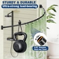 thumbnail image 4 of Silver Shower Curtain Rod 30~85 Inches Adjustable Stainless Steel Shower Curtain Rods Spring Tension,Tension Curtain Rod,Non Slip,No Drilling, Sturdy and Durable., 4 of 9