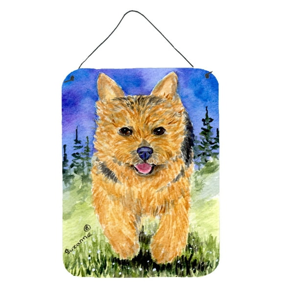 Caroline's Treasures SS8993DS1216 Norwich Terrier Wall or Door Hanging Prints, 12x16, multicolor