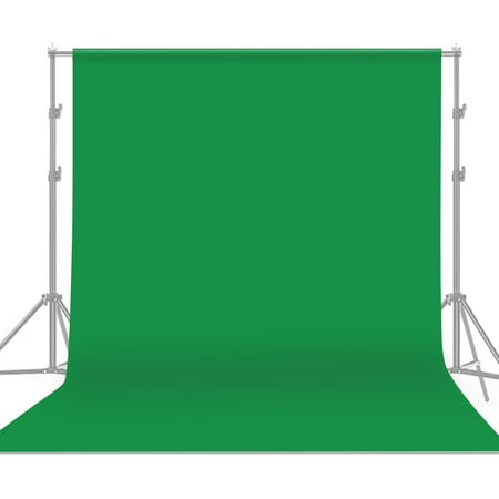 Image of 2 * / 6.6 * 10ft Professional Green Screen Backdrop Studio Photography Background Washable Durable Polyester-Cotton Fabric Seamless One-Piece Design for Portrait Product