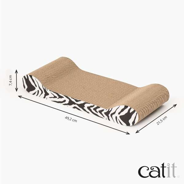 Catit Style Patterned Cat Scratching Pad with Catnip Tiger Print