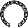 thumbnail image 2 of Sound hole Decal Sticker for Acoustic Classical Guitar Parts Black+Silver, 2 of 8