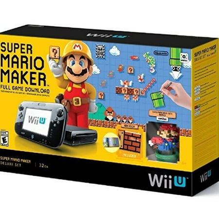Restored Super Mario Maker Console Deluxe Set Nintendo Wii U (Refurbished)
