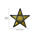 thumbnail image 3 of Iron Hanging Candle Holders Art Design Star Shape for Home Decors Sturdy Metal Texture Ideal for Living Room Study Yellow, 3 of 4