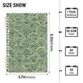 thumbnail image 2 of FORMRS 1-Subject Spiral Notebook 8" x 5" College Ruled 60 Refillable Sheet A5 Hard Cover, Retro Green Abstract, 2 of 7