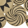 thumbnail image 4 of DecMode Brown Metal Plate Wall Decor with Black Patterns, 4 of 12