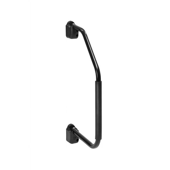 Stromberg Carlson Entry Step Hand Rail AM-800 Lend-a-Hand; Use With Travel Trailers; Swing; 27-1/4 Inch Length; Not Illuminated; Powder Coated; Aluminum; Black; With Foam Grip/Mounting Brackets