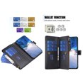 thumbnail image 4 of for iPhone 11 Zipper Wallet Case with Wrist Hand Strap & Card Slots Holder, Business PU Leather Shockproof Flip Kickstand Purse Protective Cover Case for iPhone 11, Black, 4 of 9