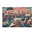thumbnail image 2 of Toilet Rug Rectangle Bathroom Rugs Non-Slip Soft Plush Machine Washable Contour Bath Mat People Cheering with Beer 24x16, 2 of 9
