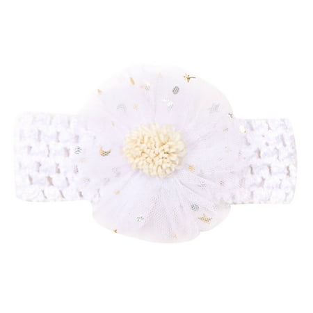 

Infant Haeadbands Boys Girls Solid Color Lace Flower Headwear Elastics Cute Spring Summer Vacation Outwear Cute Trendy Newborn Hair Accesories
