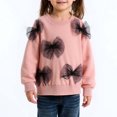 thumbnail image 2 of FYDUU Chandail à Manches Longues Col Rond Mignon Automne Hiver pour Tout-Petits, Mode Décontractée 4-5 Ans, 2 of 8